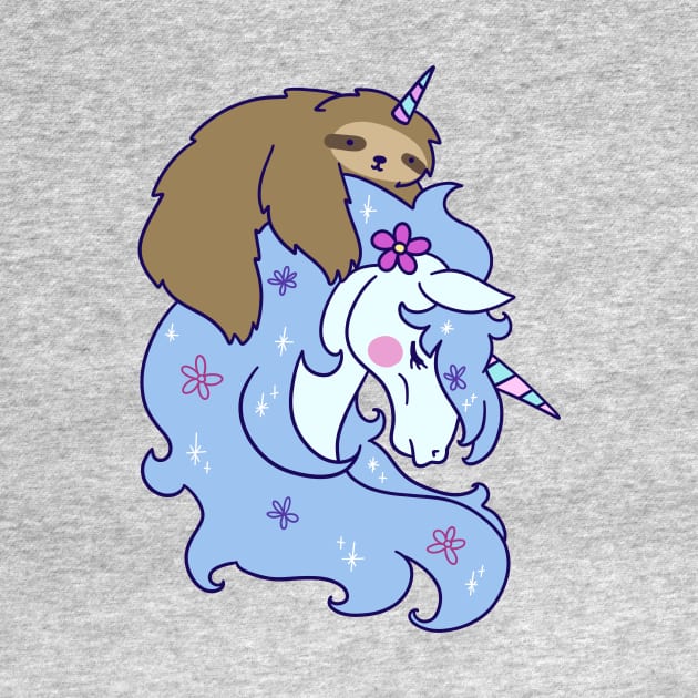 Unicorn and Unicorn Sloth by saradaboru